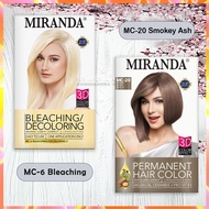 Paket Double 2in1 Miranda Hair Color + Miranda Bleaching Paket Hemat Pewarna Rambut Warna Terang