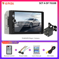 2 DIN Car Stereo 7 inches Head Unit 7018B Multimedia Video Player with Bluetooth Call Hands Free AUX