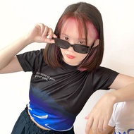 Crop Top Tee Y2K Korea Your Eyes, Like Wave | 777 Studio Crop Top - Crop Tee