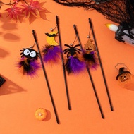 Halloween Feather Elastic Cat Wand Toy Plush Interactive Fun

 1GNW