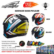 GRACSHAW GEOMAX G555 PULSAR HELMET DOUBLE VISOR (GRACSHAW HELMET GEOMAX G555 PULSAR OPEN FACE)