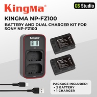 KingMa NP-FZ100 Battery and Dual Charger Kit for Sony NP-FZ100 Battery Sony A1 A9 A7III A7RIV A7RIII
