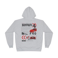 Ready Stock Vintage Car Racing Graphic Print Casual Hoodie for Men and Women 1216