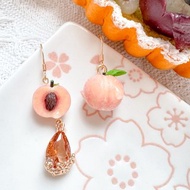 【水果】水蜜桃耳環 | 食物飾物 | 微縮飾物