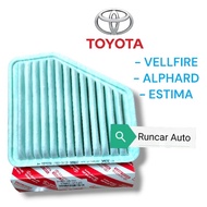 Toyota engine air filter estima acr50 / alphard anh20 / vellfire agh20 air filter 17801-31120 penapis udara enjin