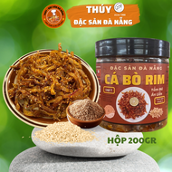 Cá Bò Rim Tẩm Vừng hũ 200gr  Cá Bò Sợi Rim Mè Đà Nẵng thơm ngon vị cá hòa quyện gia vị và thơm béo c