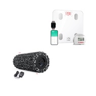 FITINDEX Smart Scale and Tape Measure and Foam Roller Black