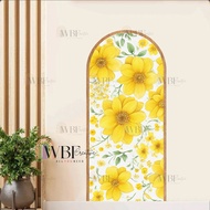 ARCH FLOWER STICKER - ARCH FLOWER WALLPAPER - LIVE BACKDROP - DECORATION STICKER - AESTHETIC ROOM ST