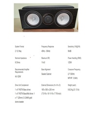 Monitor Audio Silver RX Centre speaker