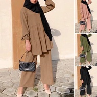 baju kurung murah 2024 muslimah suit ironless Fashion Muslimah Suit moden baju kurung seluar Elegant