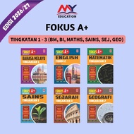 [MyEducationBooks] Fokus A+ KSSM Edisi 2026 - BM,BI,Maths,Sains,Sej,Geo (Tingkatan 1-3) - Latihan bu