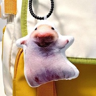 Spider Cat Emoji Voice Keychain With Sound Hamster Haha Voice Plush Doll Bag Pendant Decoration Deco