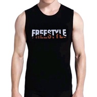 Men Gym Singlet Cotton Tank Tops Sleeveless Singlet Lelaki Sport Running Fitness Gym Baju Lelaki