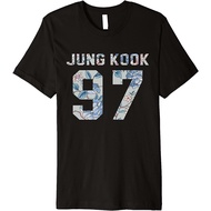 Kaos Baju Pria Wanita Official BTS Jung Kook 97 Kpop Bangtan Boys Merch BTS14FLT-Shirt
