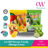Lot 100 Heroes Candy 120g Limau Mangga | Gula-Gula Viral Halal