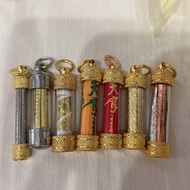 Thailand Features Five Scriptures Three Colors Heart Heart Heaven Official Blessing Tube Pendant Pen