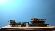 現代國軍系列模型 M60A3 戰車板運組拖車板車戰車不含材料(請先聯繫確認訂製)