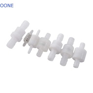 OONE Water Stop Valve Translucency Plastic Non-Return For Fuel Air Liquid 4mm / 6mm / 8mm / 12mm Whi