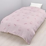 Nishikawa Miffy Warm Duvet Cover 59.1 x 82.7 inches (150 x 210 cm), Washable, Back Boa, Snap Hook, P