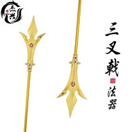Statue of Emperor Huaguang, alloy magic weapon, triangular s Statue Huaguang Great alloy magic weapo