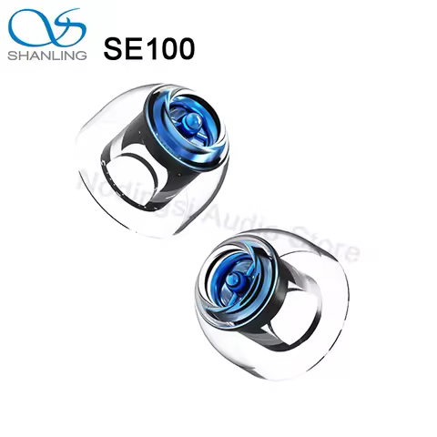 SHANLING SE100 HiFi Silicone Eartips Earplug Nozzle Tip Built-In Metal Divider Earphone Silicone Cas