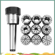 10Pcs ER32 Spring Collets Set 2/4/6/8/10/12/16/18/20mm + MT3  ER32 Collet Chuck Morse Taper Holder