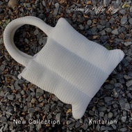 KNITARIAN - Emily Knit Puffy Bag - PUFFY BAG | SLING BAG KOREANWanita