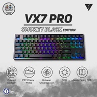 vortex series vx7 pro smokey rgb hotswap mechanical gaming keyboard - outemu red