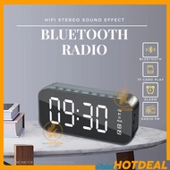 BLUETOOTH Radio FM Mirror Wireless Speaker Bluetooth Digital Clock Jam Cermin 收音机 Alarm Clock Jam Lo