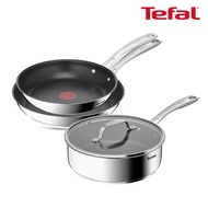 Tefal | Induction Perfect Resist 3-Piece Set (24cm Pan + 28cm 24cm Sauté Pan)