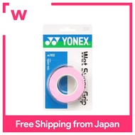 YONEX Tennis Badminton Grip Tape Wet Super Grip (3pcs) AC102 French Pink