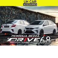 PERODUA BEZZA 2022-2025 FACELIFT ORIGINAL THAILAND DRIVE68 ABS BODYKIT WITH PAINT SPOILER WITH PAINT
