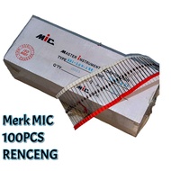 100pcs diode zener 15v 1watt mic Original / diode zener 15v 1w 1n4744 renceng / in4744 15v 1w