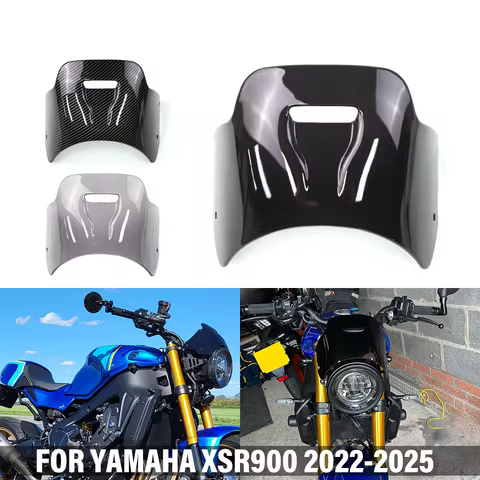 For Yamaha XSR900 XSR 900 xsr900 2022-2025 Motorcycle Front Headlight Cowl Wind Shield Windscreen Wi