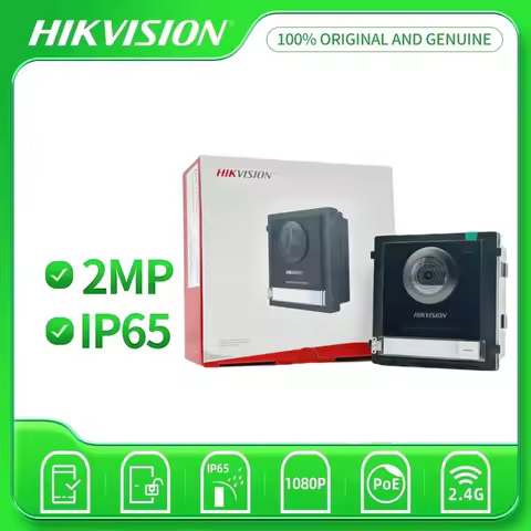 Hikvision DS-KD8003-IME1(B) KD8 Series Modular Door Station 2MP fisheye Camera with IR Supplement Vi