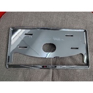 frame plate chrome tag hitam daihatsu