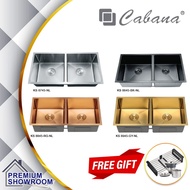 CABANA UNDERMOUNT 304 STAINLESS STEEL NANO KITCHEN SINK KS8745-NL/KS8645-NL-BL/KS8845-NL-RG/KS8945-N