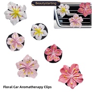 BEAUTYSTARTING Car Interior Peach Flower Daisy Flower Perfume Clip Car Aromatherapy Air Conditioner 