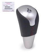 Chrome Auto Gear Shift Knob + Black Leather For Mitsubishi Triton Pajero Sport L200 2016 19