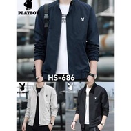 hs*686*PLAY BOY Bomber Plain Jacket for unisex with Zipper FREE SIZE FITS TO SMALL *XL -2XL 3XL