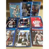 PS4 FiFa, UFC Game Disc PS4 Games