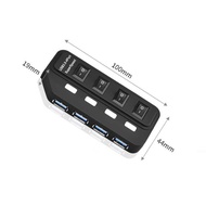 U S B 3. 0H Hub One for Four with Independent Switch 4 Points High Speed Transmission Indicator