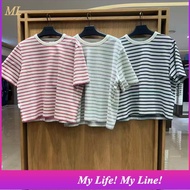 ML1 K-FASHION 26SS Snow Peak Sorona Women's Stripe Short Sleeve T-shirt S26MWF-TS69