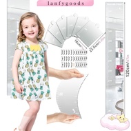 LANFYGOODSS Growth Chart Mirror for Wall, 3 in 1 Height Measuring Mirror Growth Chart Mirror,  Folda