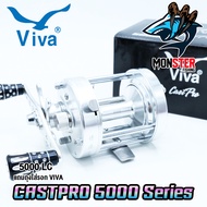 รอกตกปลา รอกทรงกลม VIVA CASTPRO 5000 RC/LC (มี 5 สี ทั้งหมุนซ้ายและหมุนขวา)