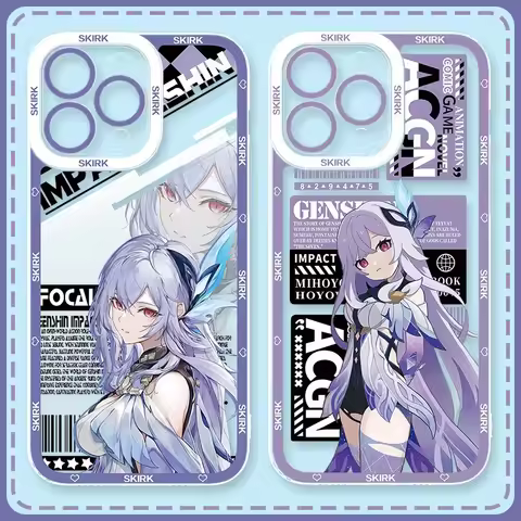 Game Genshin Impact Case For Xiaomi 13T 12T 11T 10T 14 13 12 11 Lite 5G NE POCO F6 X6 Pro X3 NFC X5