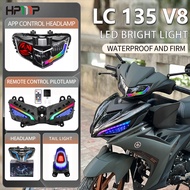 LC 135 V8 PNP LED HEADLAMP REAR TURN SIGNAL PILOT LAMP TAIL LIGHT LAMPU DEPAN RGB HPMP TST APP REMOT