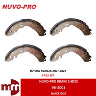 NUVO PRO Brake Shoes for TOYOTA AVANZA 2007-2022  REAR VK-2001