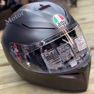 Helm AGV Full Face AGV K3SV Matt Black Helm Full Face Helm Motor