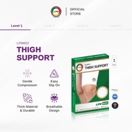 LPM Thigh Support 602 Elastic Thigh Guard Thick Non Slippery Thigh Compression Hamstring Injury - Wh